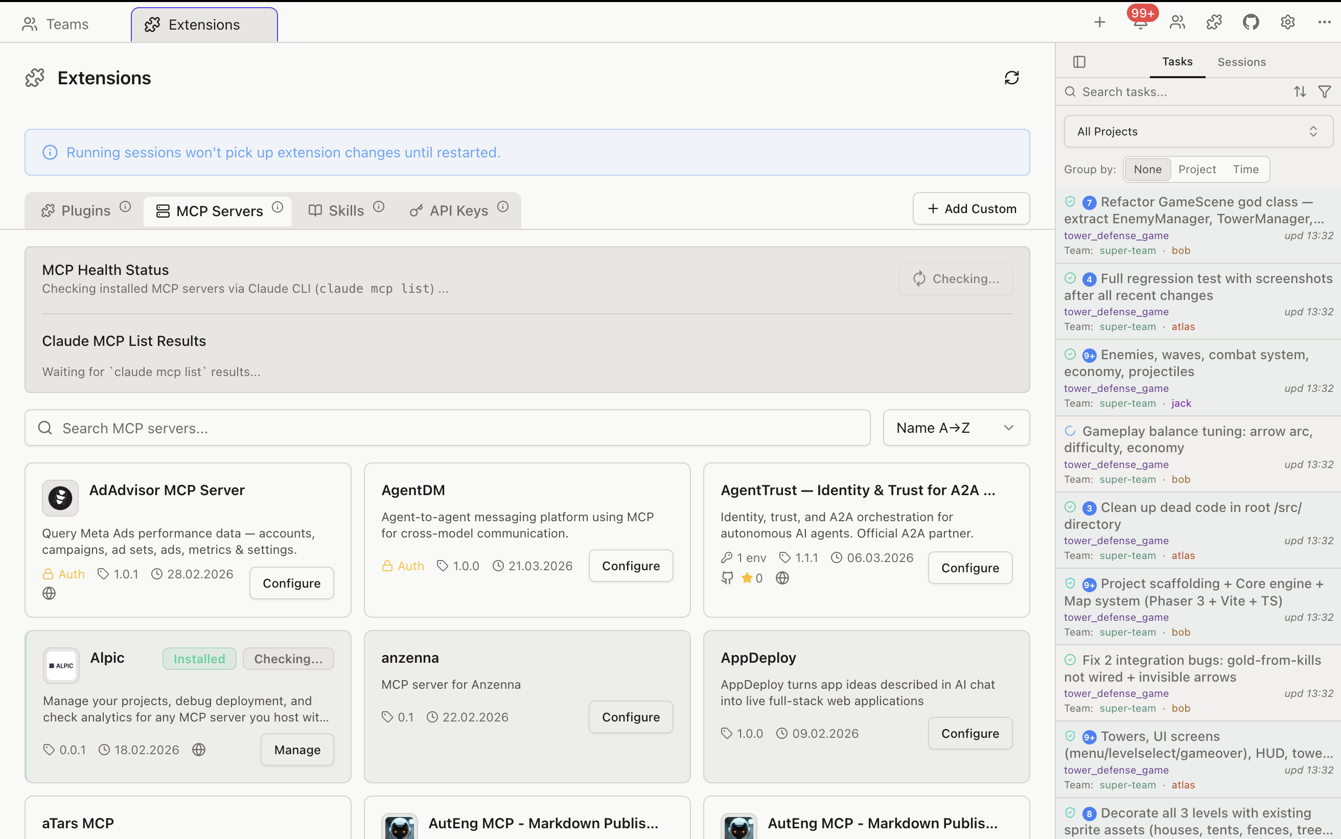 Live process monitoring